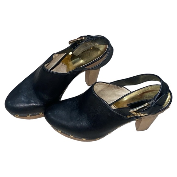 Michael Kors Black Claudia Slingback Clog Size 8.5 - Picture 3 of 5